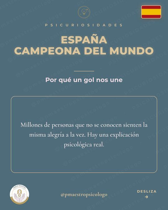 Portada del post «Por qué un gol nos une» del pilar Psicuriosidades