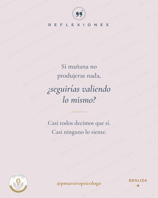 Portada del post «Tu valor no es lo que produces» del pilar Reflexiones